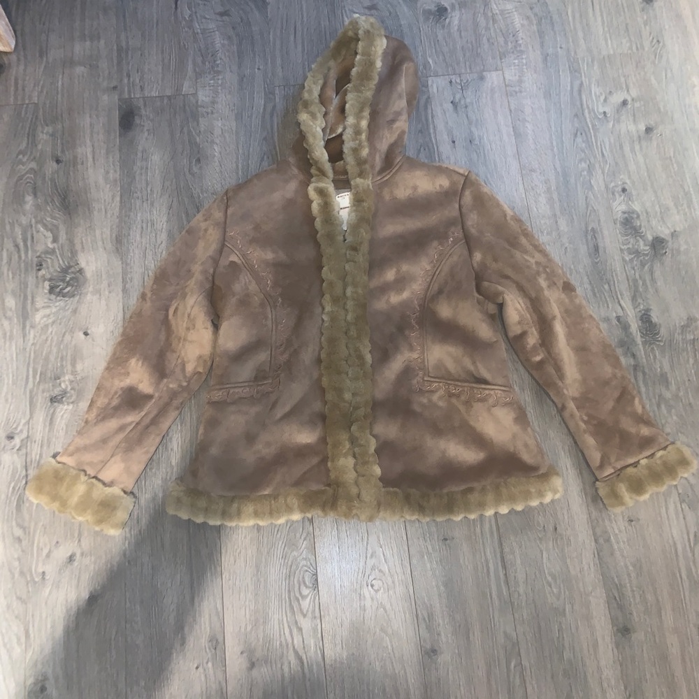 Faux fur coat